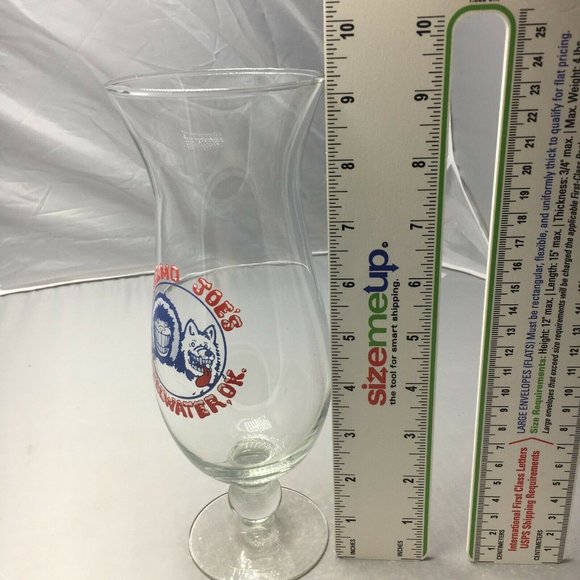 Eskimo Joes Stillwater Oklahoma Tall Clear Glass Eskimo Frozen Drink Cup - Picture 6 of 8